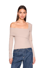 asymmetrical off one shoulder top