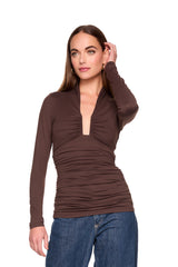 square wire long sleeve top