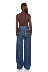 square wire long sleeve top