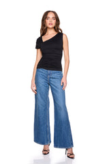 one arm dolman sleeve top