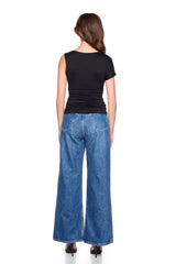 one arm dolman sleeve top