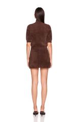 fuzzy sweater mock neck
