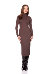 mock neck longsleeve dress