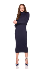 mock neck longsleeve dress