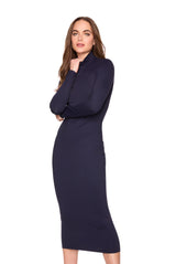 mock neck longsleeve dress