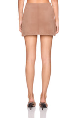 fuzzy sweater pocket skirt
