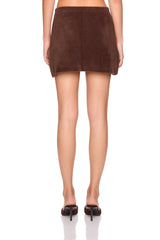 fuzzy sweater pocket skirt