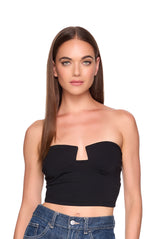 angled wire crop top