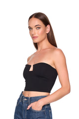angled wire crop top