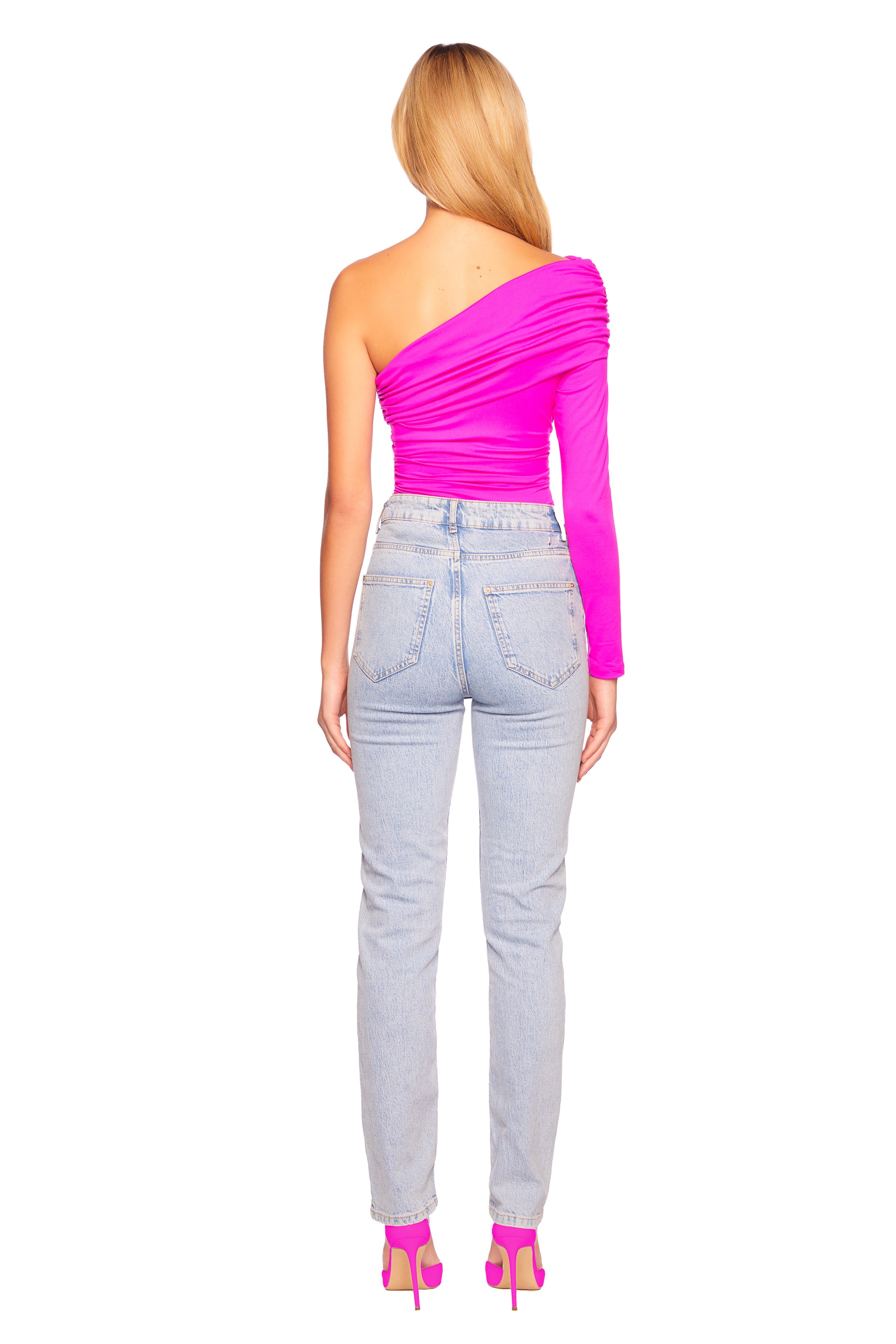 Plus Size Tori Off The Shoulder Top - Pink