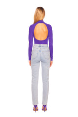 open back mock bodysuit