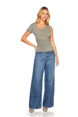 one arm dolman sleeve top