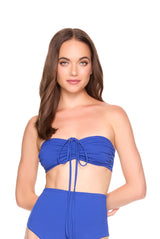 swim drawstring two way top