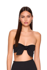 tie bandeau top