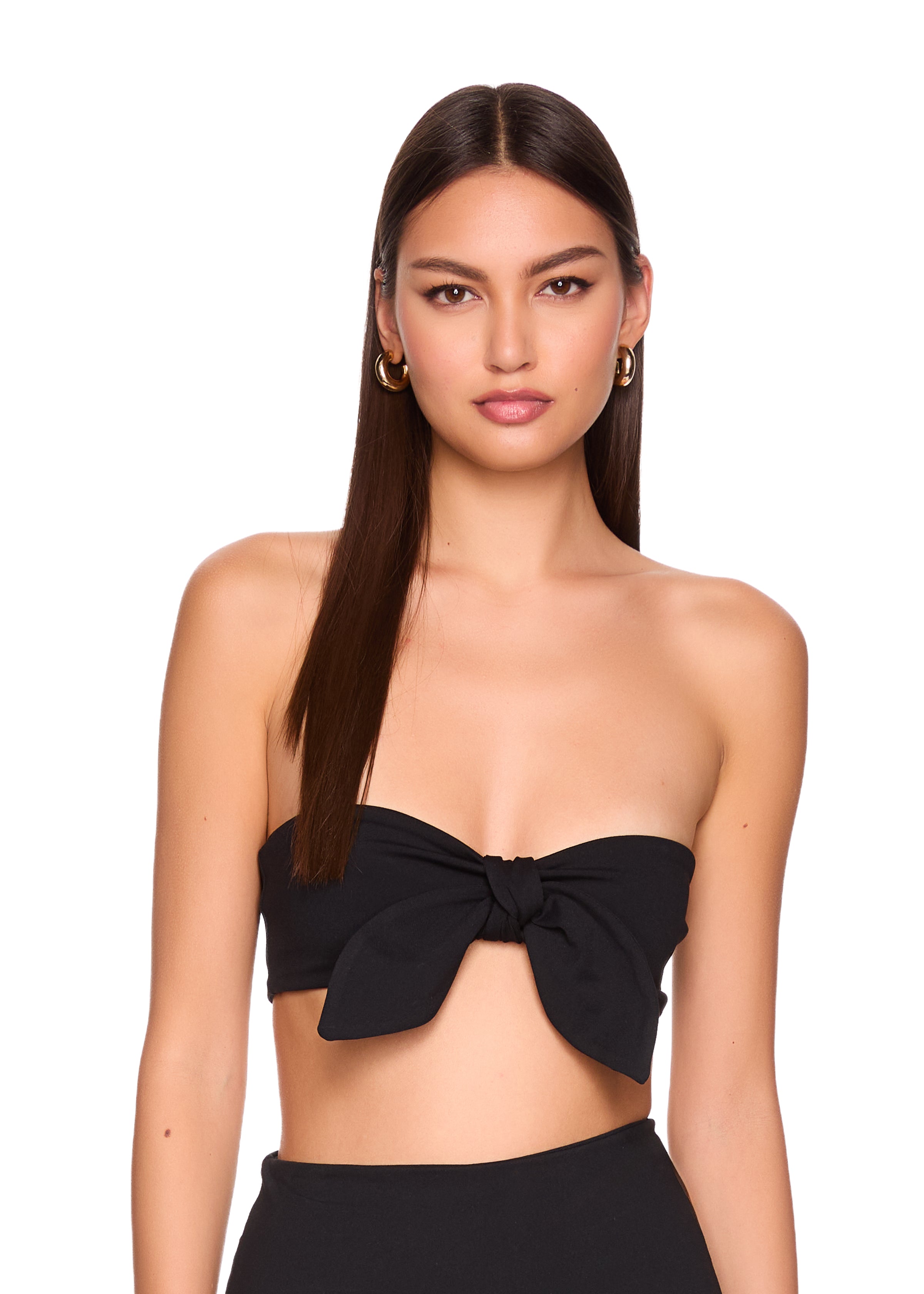 tie bandeau top