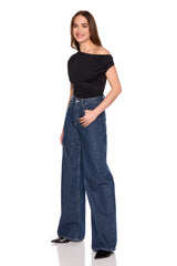 one arm slight off shoulder