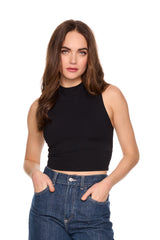 mock sleeveless top