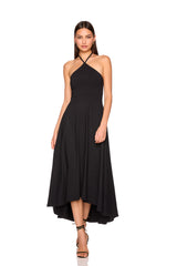 string halter high low dress
