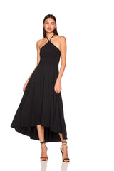 string halter high low dress