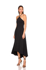 string halter high low dress