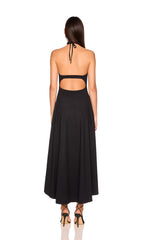 string halter high low dress