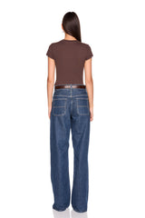 essential shorter crew short sleeve tee