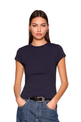 essential shorter crew short sleeve tee