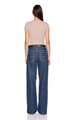 essential shorter crew short sleeve tee