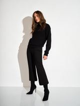 ponte knit crop pant