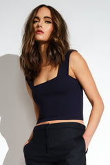 essential wide strap crop top