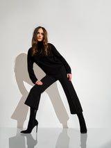 ponte knit crop pant