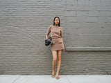 fuzzy sweater mock neck
