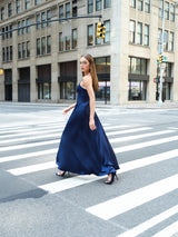 satin slip dress