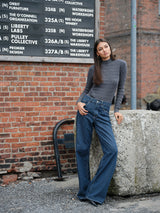 pointelle turtle neck long sleeve