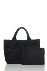 medium tote with zipper pouch