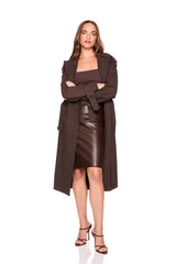 faux leather pencil skirt java