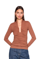 square wire long sleeve top
