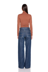 square wire long sleeve top