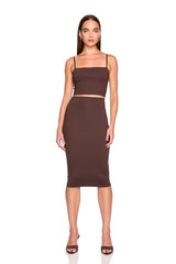 essential slim high waist skirt