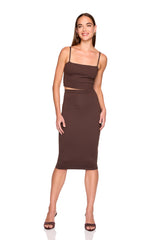essential slim high waist skirt