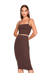 essential slim high waist skirt