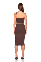 essential slim high waist skirt