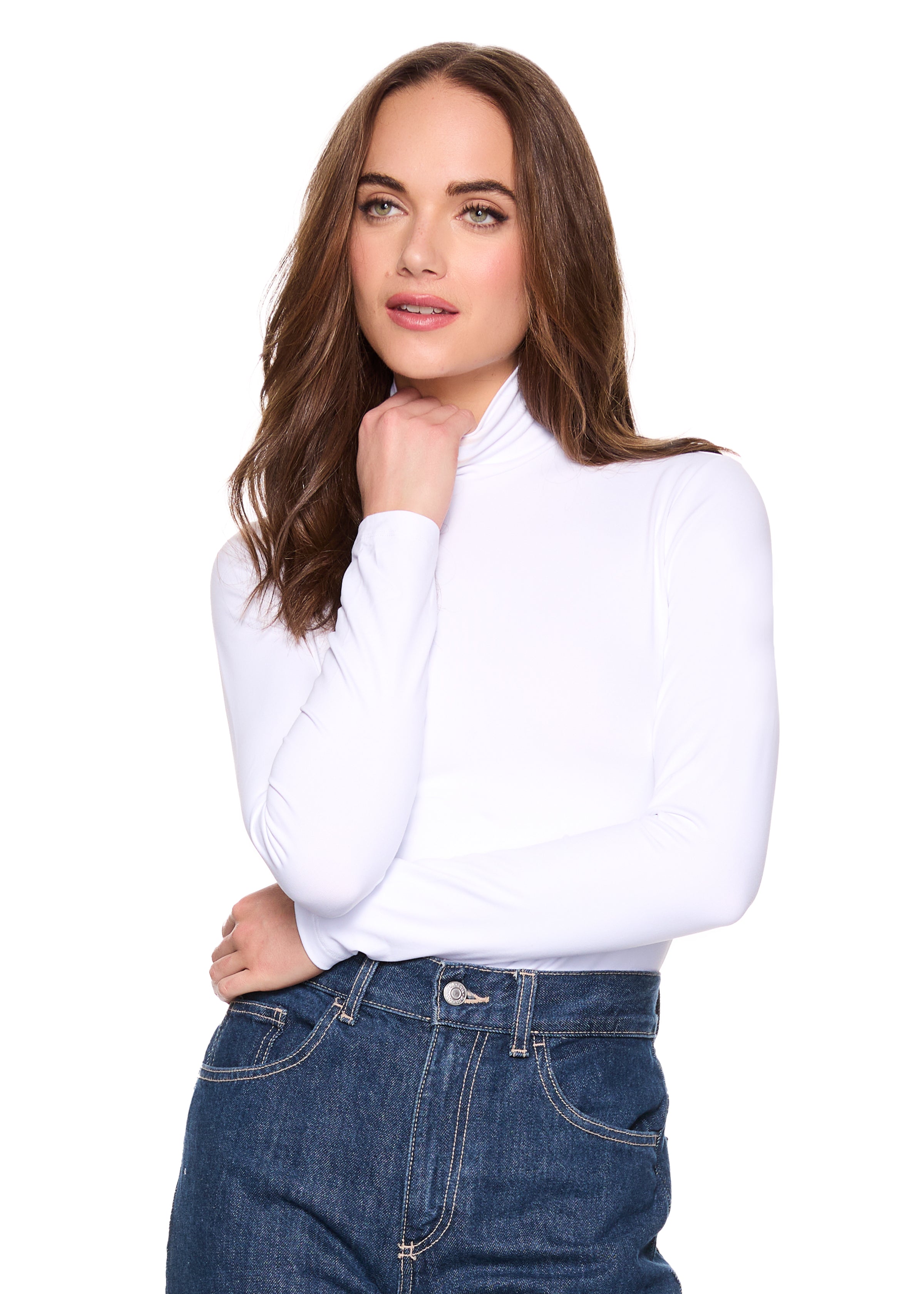 essential long sleeve turtleneck top