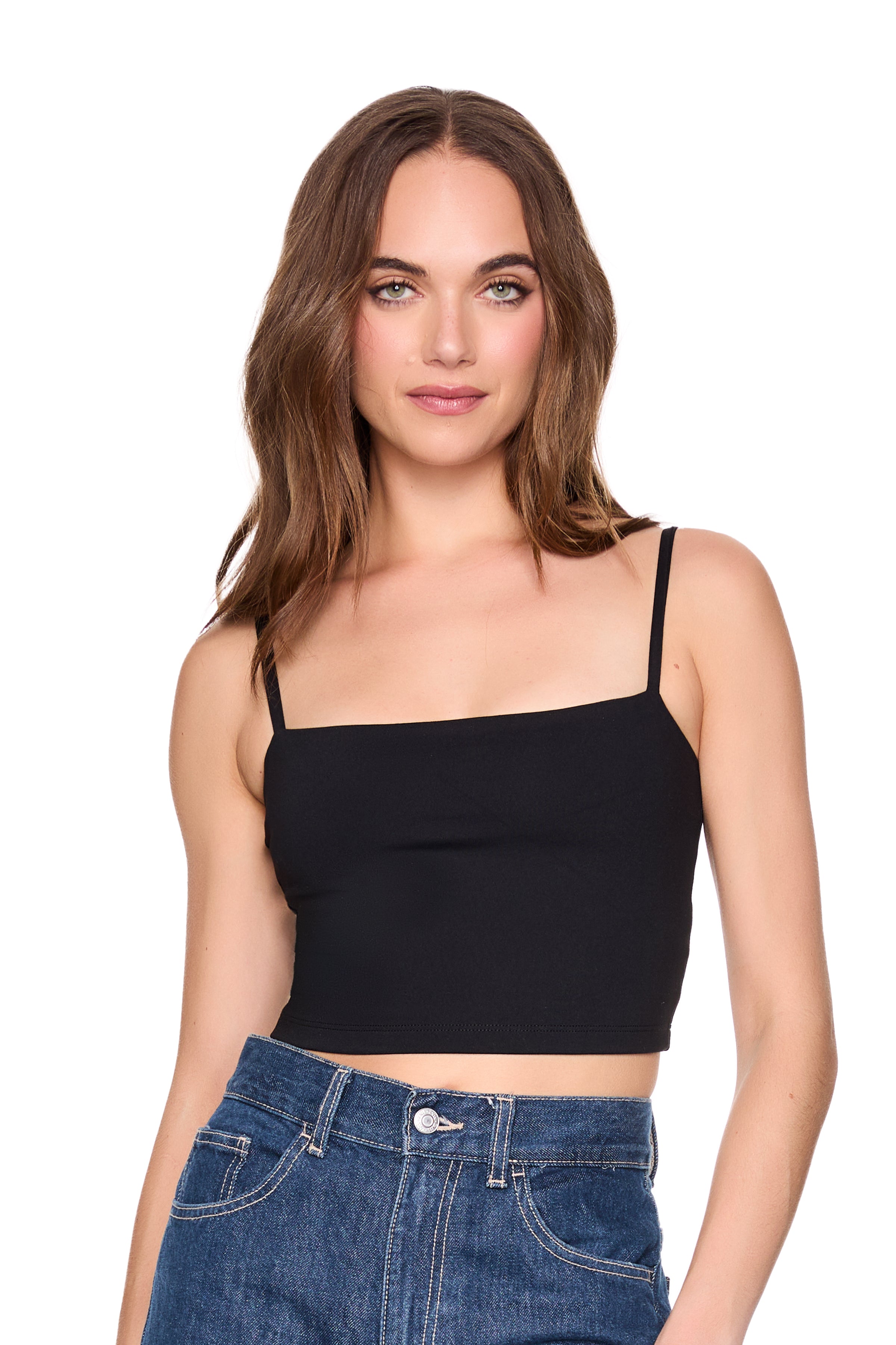 Split Crop Top String essential string crop top – Susana Monaco