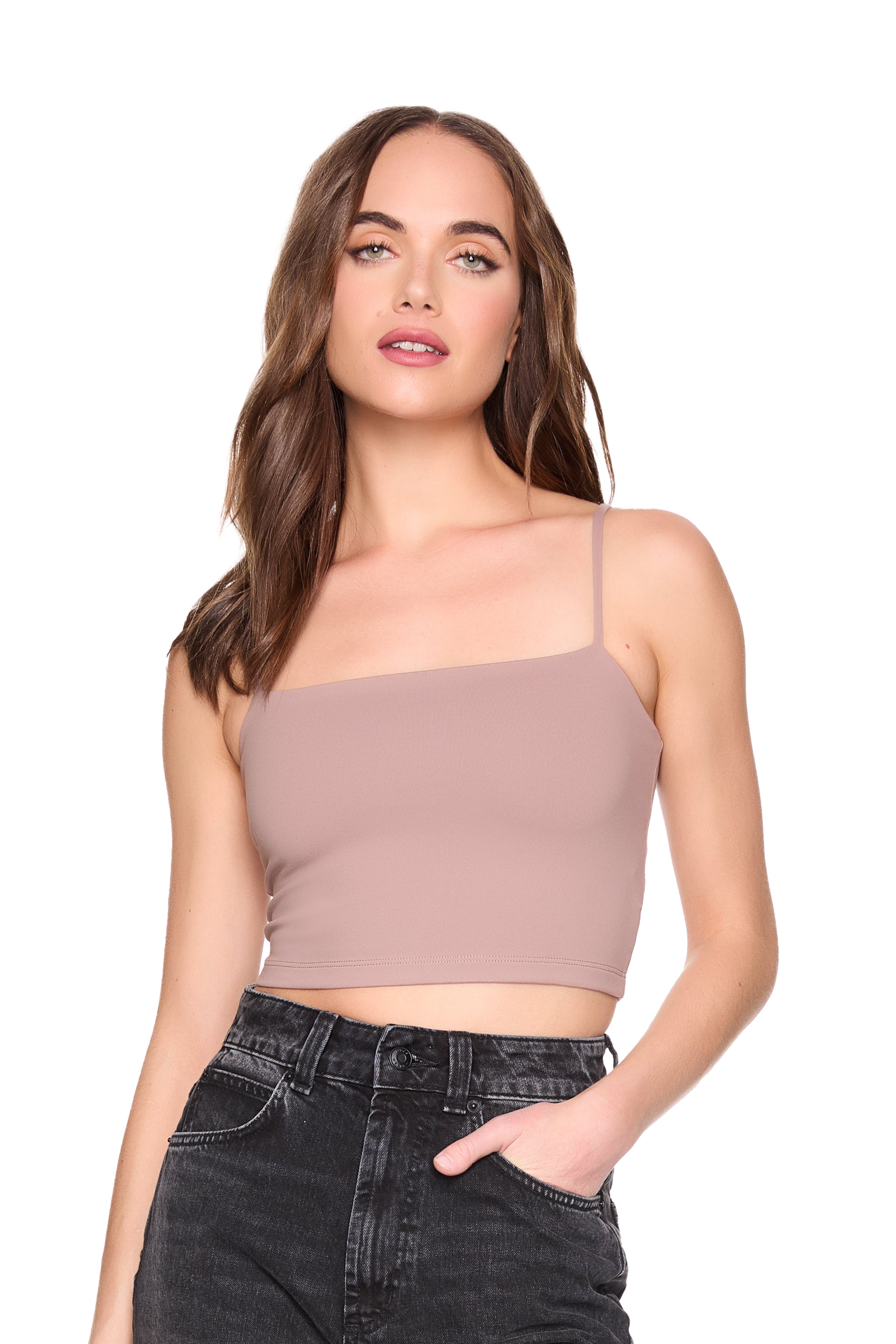 Split Crop Top String essential string crop top – Susana Monaco