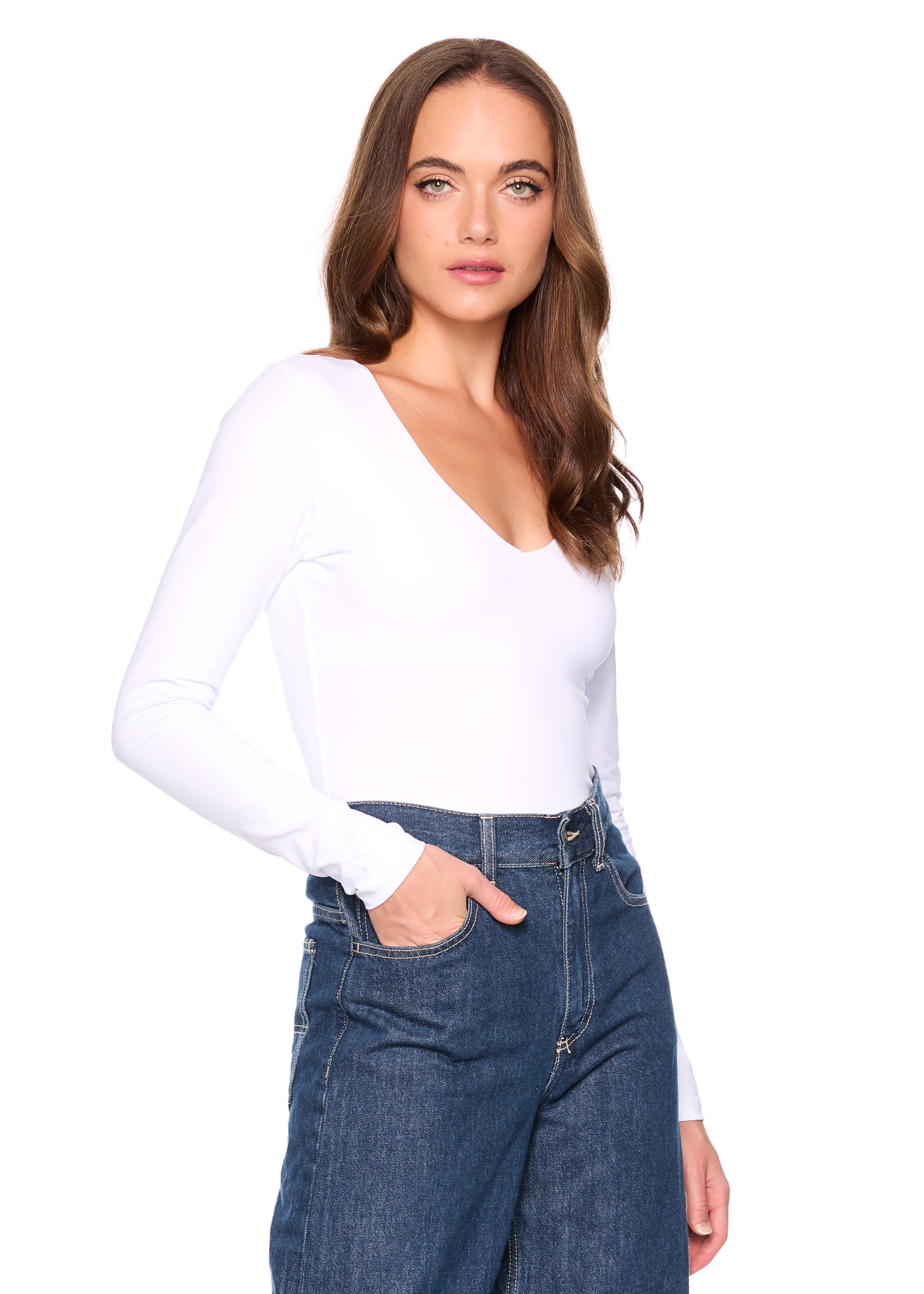 essential sexy v long sleeve