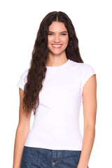 essential shorter crew short sleeve tee