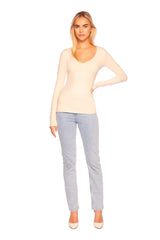 sexy v long sleeve top