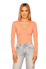 sexy v long sleeve top