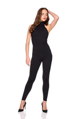 mock neck legging jumpsuit